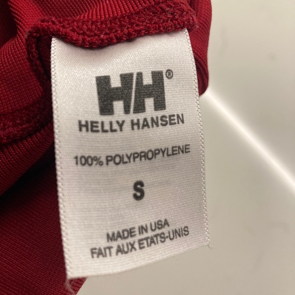 Helly Hansen Lifa Stripe Red turtleneck crew Shirt - Picture 8 of 8